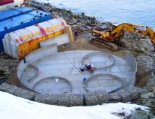 Diomede Bulk Fuel Dike Construction